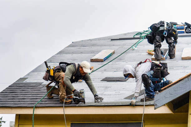 Professional Gutter Installation technician working in Fairlawn, VA